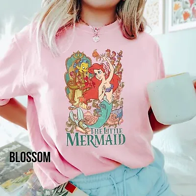 Buy The Little Mermaid 100 Years Disneyland T-shirt, Disney Princess Ariel Shirt • 27.54£