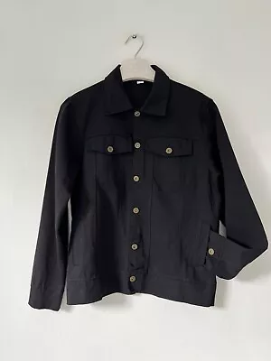 Buy Workwear Jacket Medium Black Chinese Asian Factory Worker Coat Denim Trucker 40  • 14.99£