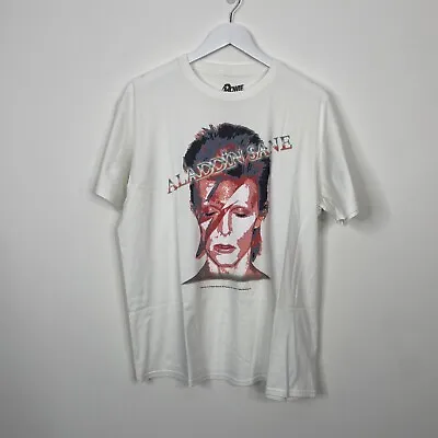 Buy David Bowie T Shirt Men’s Aladdins Sane XL White Rare  • 19.96£