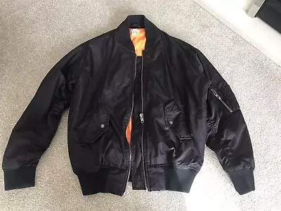 Buy Ladies Black Bomber Jacket Size 8 Topshop • 8£