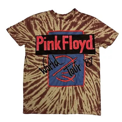 Buy Pink Floyd T-Shirt Tie Dye World Tour '87 Mens L Short Sleeve Rock Music Band • 15.99£