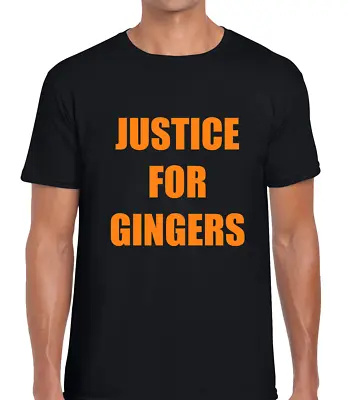 Buy Justice For Gingers Funny T Shirt Mens Joke Gift Idea For Redhead Red Hair Cool • 7.99£