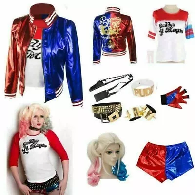 Buy Halloween Adult/Kids Harley Quinn Suicide Squad Costume Cosplay Fancy Xmas Dress • 19.99£
