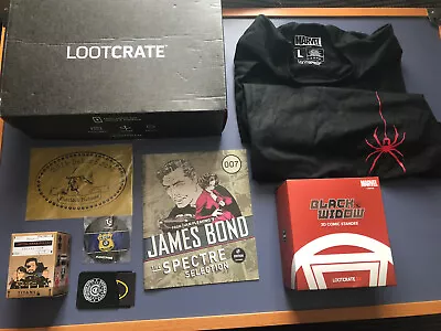 Buy Loot Crate Spy Edition Full Box - Black Widow 3D Comic Standee, Figures, T-shirt • 25£