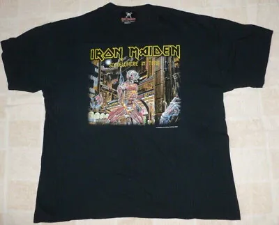 Buy IRON MAIDEN Genuine TOUR T Shirt SOMEWHERE IN TIME Size XL • 65£