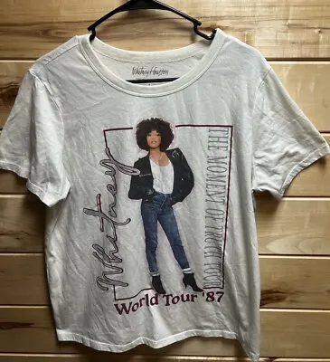 Buy Whitney Houston World Tour '87 T-Shirt The Moment Of Truth Tour, Womens Large • 14.17£