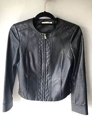 Buy Chic Tory Burch Real Leather Jacket UK 8-10/EU 36-38, Pre-owned, RRP£1,355 • 149.99£