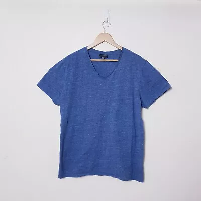 Buy Witchery Shirts Mens 2XL XXL Blue V Neck Cotton Blend Tee T • 12.61£