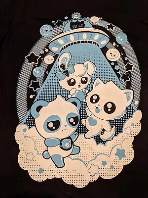 Buy Gildan Soft Style Cosmic Boop T-shirt Size M UFO Kitty Emo Scene Alternative  • 10£