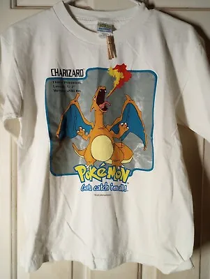 Buy Vintage Pokemon Charizard 2000 Gotta Catch Em All Shirt Boys Large Good Cond. • 19.73£