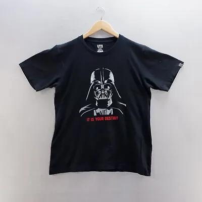 Buy STAR WARS T Shirt Small Black Graphic Print Darth Vader Short Sleeve Cotton Mens • 8.09£