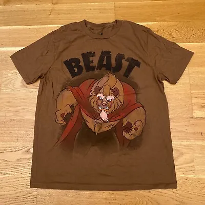 Buy Disney Store Beauty & The Beast T Shirt M Belle Disneyland Brown 90s Y2K • 10.49£
