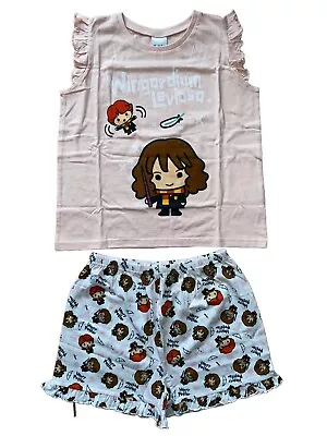 Buy New Girls Harry Potter Pyjamas. Wide Cropped Top And Shorts.12-13yrs • 5.95£