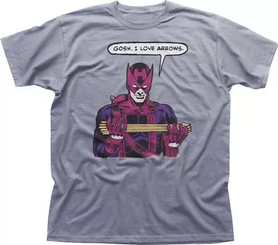 Buy HAWKEYE Avengers Assemble GOSH I Love Arrows Funny White Cotton T-shirt 9972 • 13.95£