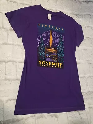 Buy Women's Prairie Mountain Yosemite Firefall T-shirt L Short Sleeves Purple • 18.89£