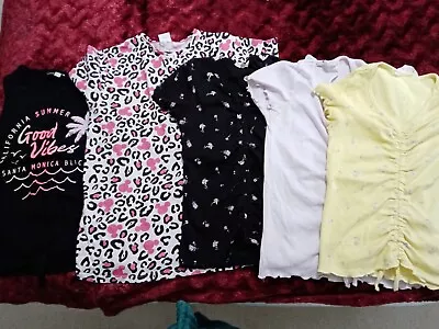 Buy 5 Girls T Shirts Age 12-14 Years In Good Condition • 4£
