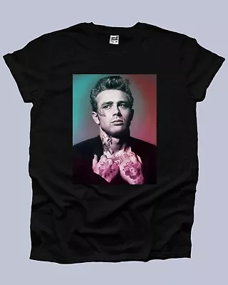 Buy James Dean Rebel Without A Cause Movie Star Icon Celebrity Mens Tshirt Woman UK • 12.99£