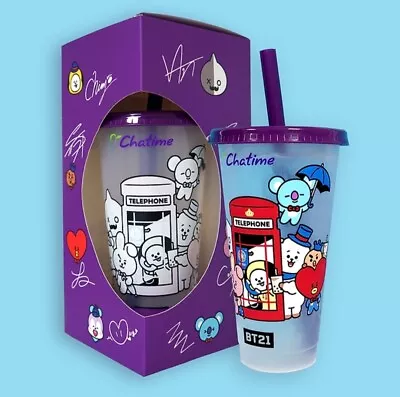 Buy Exclusive Chatime BT21 Merch Colour Changing Cup BTS K-POP Collectable  • 20£
