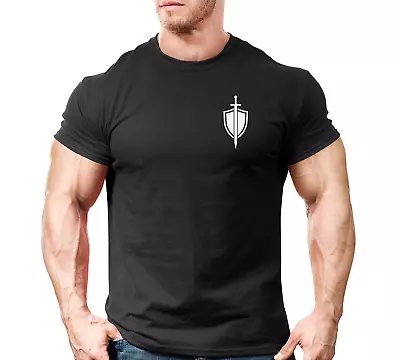 Buy Sword & Shield LB Gym T Shirt Mens Gym Clothing Workout Training Bodybuilding  • 8.99£