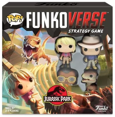 Buy Pop Funkoverse   Jurassic Park 100 - Strategy Game - New General Merch - L245z • 41.36£