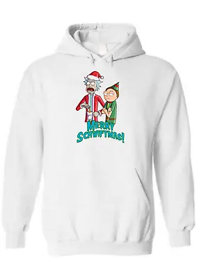Buy Funny Rick And Morty Merry Schwiftmas! Hoodie Mens Womens Unisex Christmas Gift • 19.99£