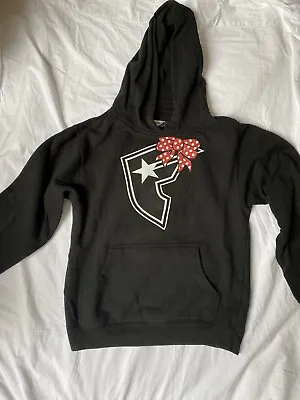 Buy Famous Stars And Straps Girls Hoodie Sweatshirt RARE Kids Size M Polka Dots Bow • 19.69£