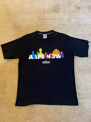 Buy AAPE X SESAME STREET T-SHIRT - Size Medium GREAT CONDITION - Free Delivery ✅🚚 • 49.99£