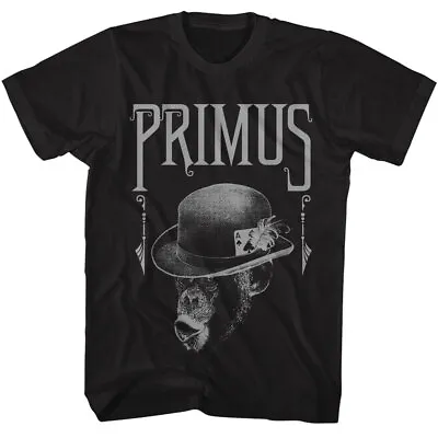 Buy Primus Funk Metal Band Monkey Bowler Hat Ace Of Spades Men's T Shirt Music Merch • 39.89£