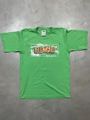 Buy Vintage Yellow Card Rock Band Ocean Avenue Tour Shirt Y2K Youth Boys Size 14/16 • 15.43£