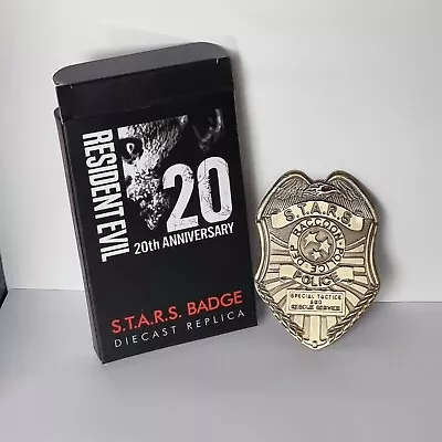 Buy Nerd Block 20th Anniversary Resident Evil Stars Badge Diecast Replica Capcom BN • 39.99£