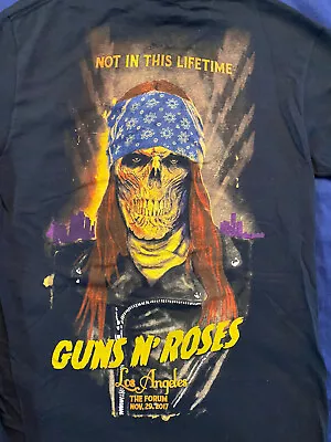 Buy NEW Guns N Roses 2017 AXL ROSE Los Angeles  LA Forum Authentic GNR Merch Shirt! • 94.49£