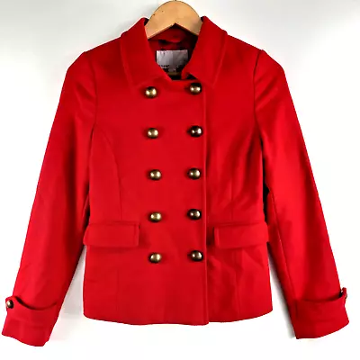 Buy Old Navy Pea Coat Jacket Women's Size XS Red Solid Pockets Lined Capsule New • 12.30£