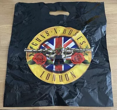 Buy Guns N Roses London Plastic Bag GNR Merch Collectible Black Axl Slash Duff • 9.95£