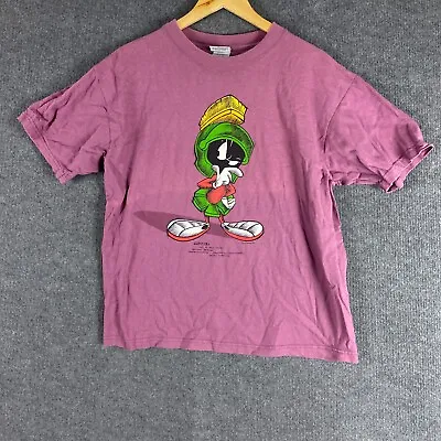 Buy Vintage Marvin The Martian Shirt Mens Large Purple Acme 1996 90s Looney Tunes • 61.96£
