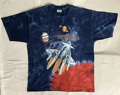 Buy Vintage Walt Disney World ‘Mission: Space’ Ride Tie Dye T-Shirt, Size XL, VGC • 20£