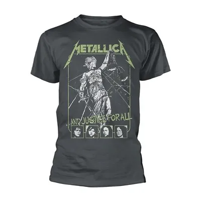 Buy Metallica '...and Justice For All' Grey T-shirt - Official - Phdmtltschjfacess • 15£