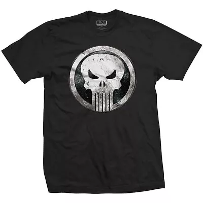 Buy Official Licensed - Punisher - Metal Badge T Shirt Marvel - Small • 9.80£