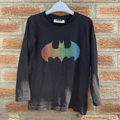 Buy NEXT Age 4-5 Years Batman Long Sleeve Black T-shirt Preloved Very Good Condition • 5.36£