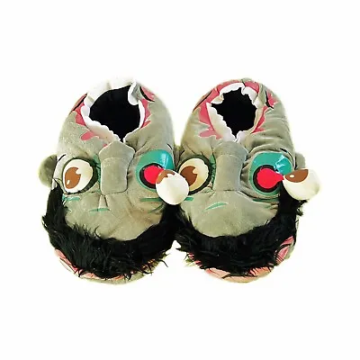 Buy Furry Slipper Cartoon Fun Soft Plush Booties Shoes Unisex Zombies Monster Green • 19.29£
