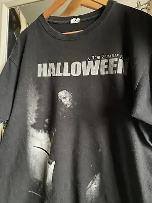 Buy 2007 Rob Zombie Halloween T Shirt - Michael Myers - Vintage - Horror - Slasher • 68£