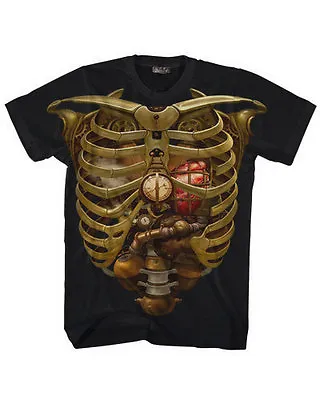 Buy Steampunk Ribs Genuine Darkside Clockwork Ribs Mens T Shirt • 14.99£