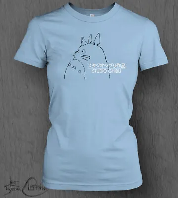 Buy Studio Ghibli T-Shirt LADY FIT My Neighbour Totoro Logo Top Spirited Away Anime • 13.99£