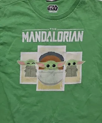 Buy The Child Grogu Star Wars Mandalorian T-Shirt Youth Boys Medium Green • 10.20£