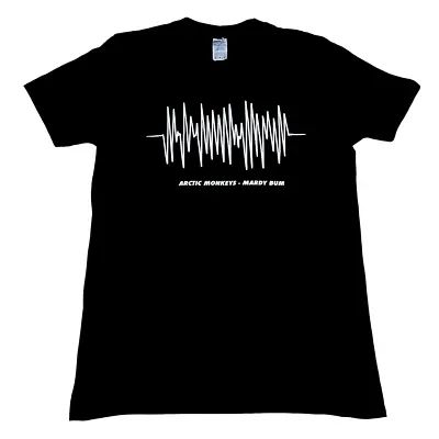 Buy ARCTIC MONKEYS Mens T-Shirt Mardy Bum Size M Black Indie Rock Pop Retro Merch • 19.99£