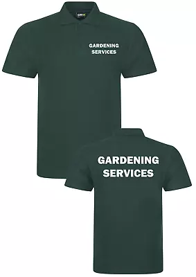 Buy Gardening Services POLO SHIRT WORKWEAR Gardener Landscaping Industrial TOP • 9.99£