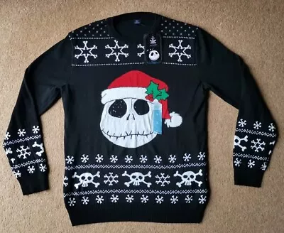 Buy The Nightmare Before Christmas Christmas Jumper Sweater Large • 20£
