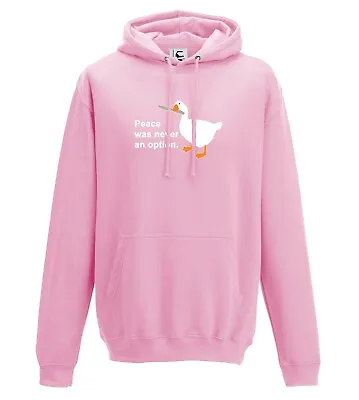 Buy Peace Was Never An Option Funny Goose Meme Hoodie Adults Teens & Kids Sizes • 21.99£