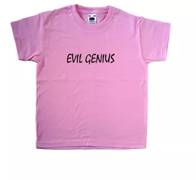 Buy Evil Genius Pink Kids T-Shirt • 6.99£
