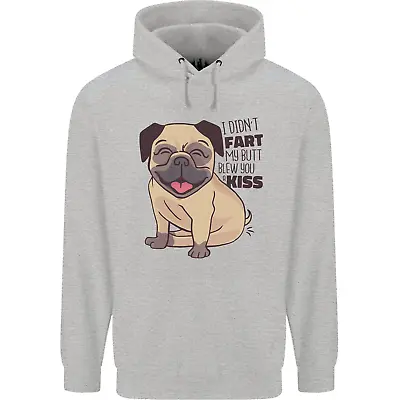 Buy Pug I Didnt Fart My Butt Blew You A Kiss Mens 80% Cotton Hoodie • 19.99£