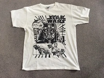Buy DC Comics Star Wars T Shirt In White Size Medium • 5£
